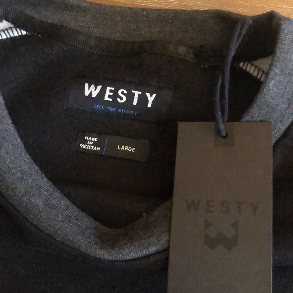 WESTY crewneck sweatshirt. L - Picture 2 of 2